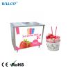 China Customized Wholesale Fast Frozen Yogurt Ice Cream Roll Machine Single or Double Pans Ice Cream Roll Machine wholesale