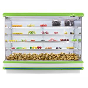 Copeland R404a Compressor Multideck Open Chiller , Fruit Vegetable Open Display Refrigerator