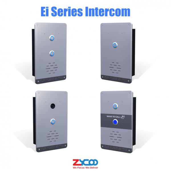 Ei Series Video SIP Based PoE Intercom 4 Models Corrosion Resistant Aluminum