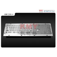 China Rugged IP65 Kiosk Metal Keyboard Industrial Stainless Mini Keyboard With Trackball on sale