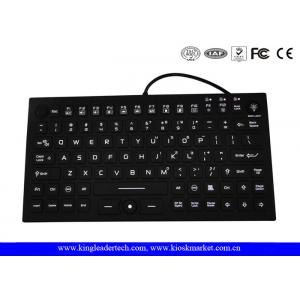 China IP68 Backlit Super Thin Washable Silicone Keyboard Built-in Mouse supplier