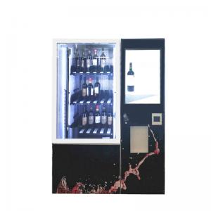 China Wine Beer Cola Bottle Juice Automatic Vending Machine Kiosk With Touch Screen and Refrigerator supplier