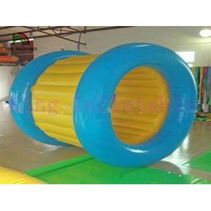 Blue / Yellow Inflatable Water Walking Ball PVC Water Rolling Toy For Water Park