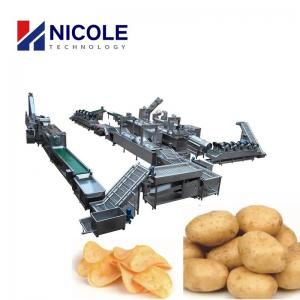 China Continuous Industrial Automatic Potato Chips Making Machine Stainless Steel supplier