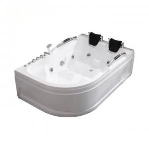 Round Acrylic Whirlpool Bathtub With Waterfall And Air Massage