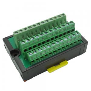 China PLC Wiring Distribution Board Terminal Blocks Plate 24 Ways Universal supplier