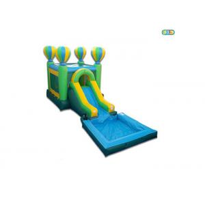 Balloon Theme Inflatable Castle Air Bouncer House With Slide Customized
