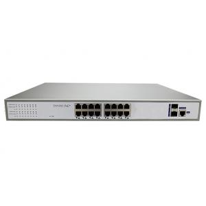 China 16 Ports 250W PoE Ethernet Switch , IP Camera Use Power Over Ethernet Switch supplier