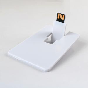 Credit Card Usb Flash Drive Can 360 Degree Rotation CMYK Logo Both Side As Free