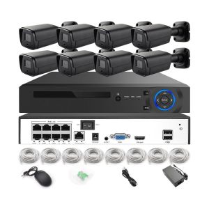 China パーソナライズされた 8MP 4K NVR カメラキット POE 8ch スマートホーム IP システム セキュリティ CCTV システム 8チャンネルアラーム付き wholesale