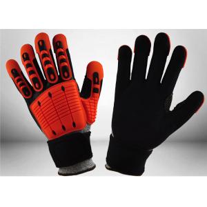 Industrial Mechanic Work Gloves Impact Resistant Mechanic Safety Gloves 13 Gauge