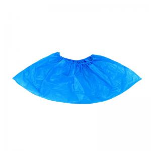 China PE CPE Plastic Disposable Shoe Covers Boot Protector Waterproof Anti - Skidding supplier