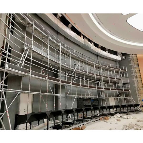 Torre de andamios móviles de aleación de aluminio 200 kg/m2 con estructuras circulares de bloqueo de pines con disco