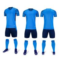 China Plain Blank Football Uniform Polyester Plain Jerseys Football Jersey 11 Set on sale