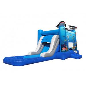 China Funny Sea Theme Inflatable Bouncer Combo Kids Bouncy Castle Digital Inkjet Printing supplier
