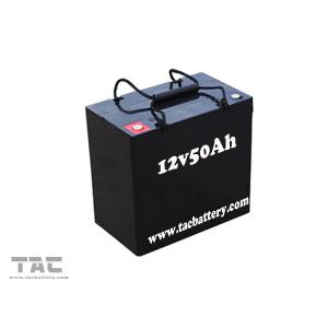 Black 12V 50AH AGM Dry Lead Acid Car Battery For Electric Bike ROHS and UL and CE