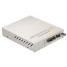 China Remote Standalone 1.25G 1xSFP to 2xSFP Manageable Media Converter Fiber Protection wholesale