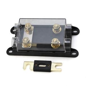 China BANL-B2 BANL-C2 Zeeman Replacement 500A 2P 2 Position 2 Way Dual Bolt Down Double ANL Car Audio Video Fuse Box Block supplier