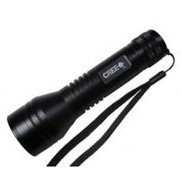 China Black Mini Size Cree LED Flashlight High Lumen Rechargeable For Security on sale