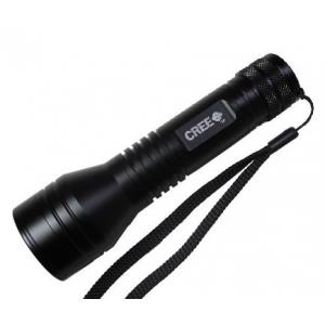 Black Mini Size Cree LED Flashlight High Lumen Rechargeable For Security
