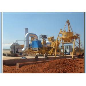 170KW Mobile Hot Drum Mix Asphalt Plant , 5M3 Aggregate Hopper Concrete Mixing Plant