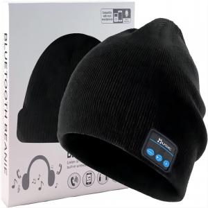 Bluetooth Beanie,Double Fleece Lined with Bluetooth 5.1 Wireless Warm Knit Beanie Bluetooth Hat