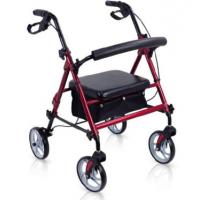 China Mobility Aids Medical Rollator Lightweight Steel 4 Wheel Rollator on sale