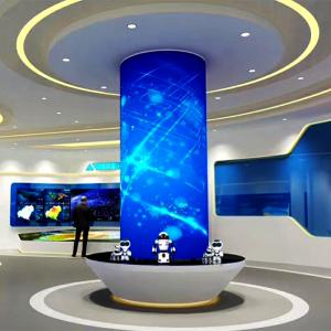 China Cylindrical Flexible Outdoor LED Display Screen For Special Shapes supplier