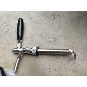 Beer tap faucet with long shank threads used in kegerator keg cooler, bar hotel beer tower