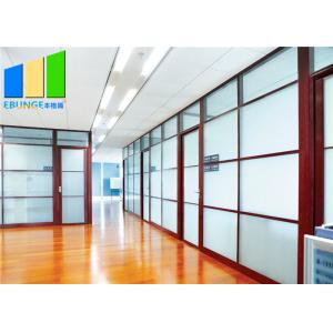 Aluminum Frame Soundproof Glass Partition Full Height Office Wall Divider