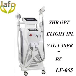 China 4 in 1multi-functional shr e-light rf ipl laser machine for hair removal and tattoo removal supplier