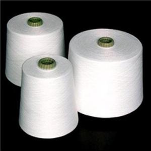 China 20/2-60/2 100 Percent Spun Polyester Yarn Raw White Evenness with Virgin Fiber supplier