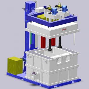 In Line Rotary Degassing Equipment Aluminium Purification Box Type