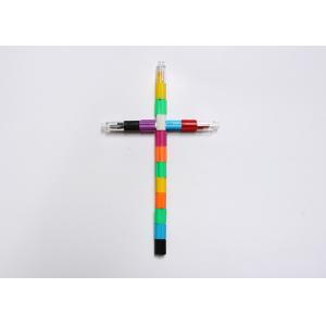 China Advertising Stationery Colorful Non Sharpening Pencil 9 Bullets Push Pencil supplier