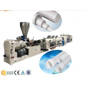 Drainage And Electric Conduit PVC Plastic Pipe Extrusion Machine , PVC Pipe Production Line