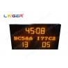 Multi Functional Led Electronic Scoreboard Football With Iron / Steel Frame