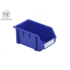 China 235 * 148 * 124mm Plastic Bin Boxes , Plastic Warehouse Storage Bins Shelving supplier