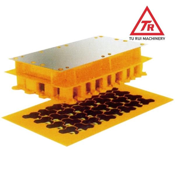 Moulins de blocs de béton flexibles Traitement thermique Moulins de blocs de béton interlignés Pour les travaux de construction