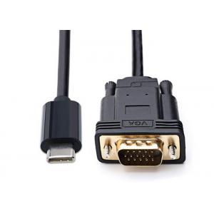 China Notebook ABS Shell VGA Monitor Cable Support High Resolution / Refresh Rate supplier