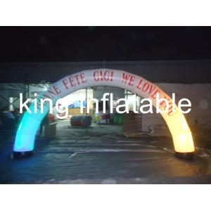 China Digital printing Led light with Oxford fabric material  inflatable advertising arch for promotion supplier