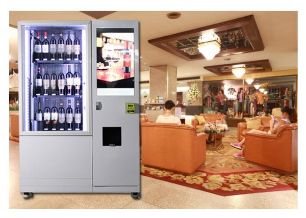 Alcohol Salad Juice Vending Machine With Elevator , Automated Self Service