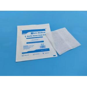 China High Quality Disposable Wound Dressing Absorbent 100% Cotton Gauze Swabs Pads With CE Certificate supplier