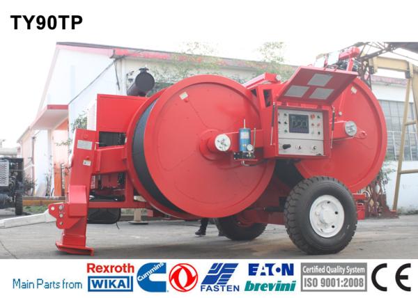 TY90TP 最大引張力90kN 油圧ケーブル架線用引張機