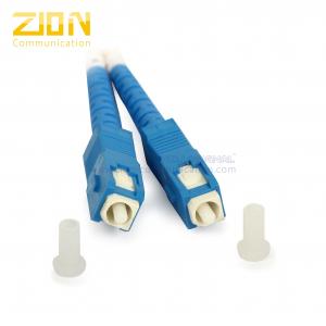 China Fiber Optic Patch Cord Simplex SC to SC 9 / 125 μm Singlemode Fiber Jumper wholesale