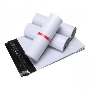 Custom Printed Recycled Envelope Polymailer Bag White Black For Express Courier Shipping