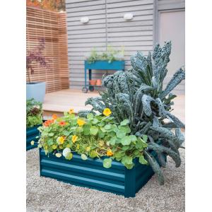 Farmhouse 80x30cm Raised Metal Garden Bed For Flower