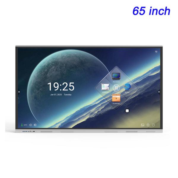 Inch Uhd 4K Interact Whiteboard Android Window Dual System Smart Board Interactive Flat Panel For Classroom Education