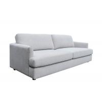 China Foam Seats Grey 3 Seater Sofa Fiber Back Cushions Three Seater Grey Couch on sale