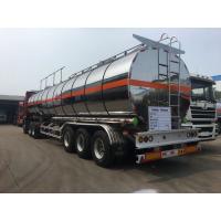 China Oil Tank Trailer Fuel Delivery Truck Semi Trailer 45CBM Aluminium Alloy Thermal Insulation on sale