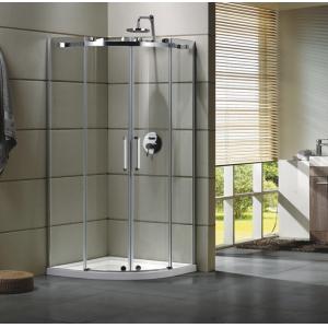 China Semi - Frameless Curved Glass Shower Door Enclosures For Bathroom 100 X 100 X 195 cm supplier